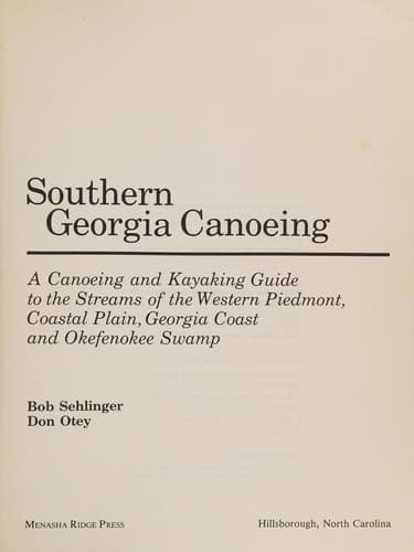 Tapa de Southern Georgia canoeing