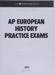 Tapa de SparkNotes AP European History Power Pack