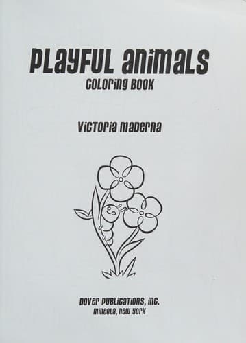 Tapa de SPARK Playful Animals Coloring Book