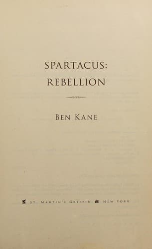 Tapa de Spartacus : Rebellion