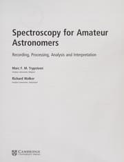 Tapa de Spectroscopy for Amateur Astronomers