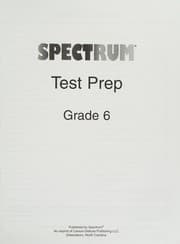 Tapa de Spectrum Test Prep, Grade 6