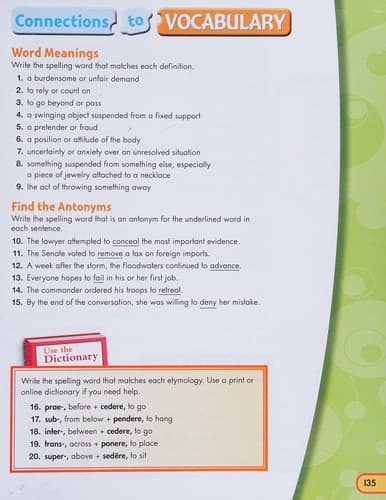 Tapa de Spelling Connections Level 8