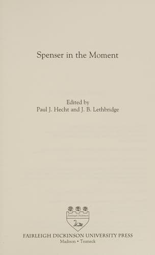 Tapa de Spenser in the Moment