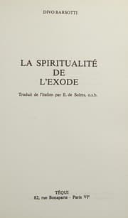 Tapa de Spiritualité de l Exode