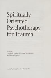 Tapa de Spiritually Oriented Psychotherapy for Trauma