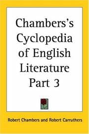 Tapa de Chambers's Cyclopedia of English Literature, Part 3