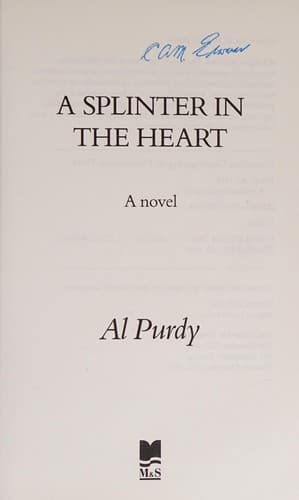 Tapa de A Splinter in the Heart