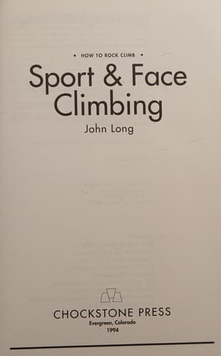 Tapa de Sport & face climbing