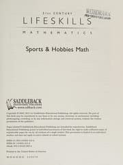 Tapa de Sports and Hobbies Math