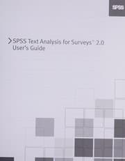 Tapa de SPSS Text Analysis for Surverys 2.0 User's Guide