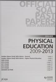 Tapa de SQA Past Papers 2013 Higher Physical Education