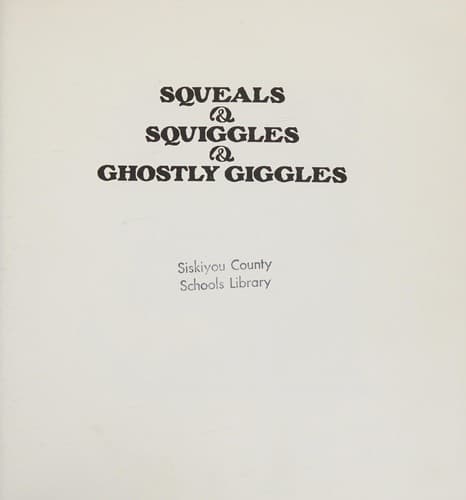 Tapa de Squeals & Squiggles & Ghostly Giggles