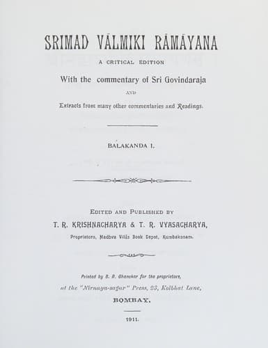 Tapa de Srimad Valmiki Ramayan