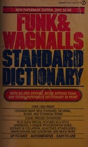 Tapa de Standard Dictionary, Funk and Wagnall's
