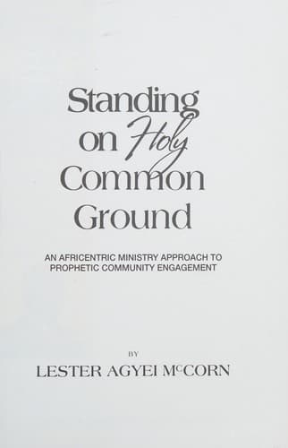 Tapa de Standing on Holy Common Ground