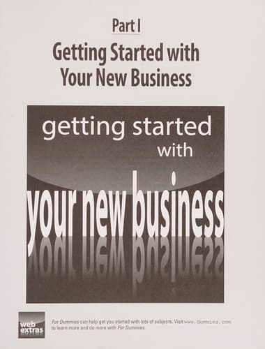 Tapa de Starting a business for dummies