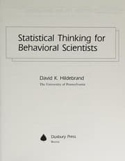 Tapa de Statistical thinking for behavioral scientists