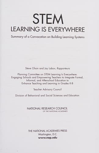 Tapa de STEM Learning Is Everywhere