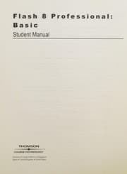 Tapa de Student Manual and Data : Flash 8