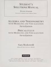 Tapa de Student's Solutions Manual for Algebra and Trigonometry with Modeling and Visualization