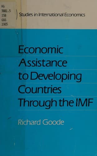 Tapa de Economic assistance to developing countries through the IMF