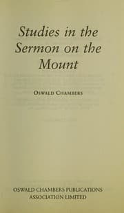 Tapa de Studies in the Sermon on the Mount