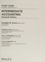 Tapa de Study Guide Intermediate Accounting, Volume 1