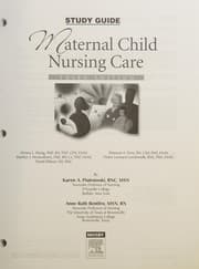 Tapa de Study guide, Maternal child nursing care, 3rd ed. [by] Donna L. Wong ... [et al.]