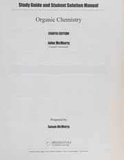 Tapa de Study Guide with Student Solutions Manual, Intl. Edition for Mcmurry's Organic Chemistry, International Edition, 8th