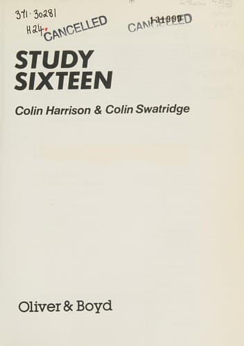 Tapa de Study Sixteen
