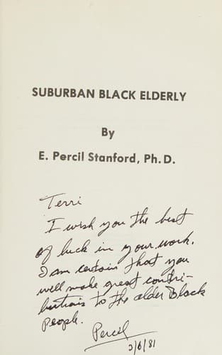 Tapa de Suburban Black elderly