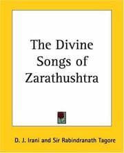Tapa de The Divine Songs of Zarathushtra