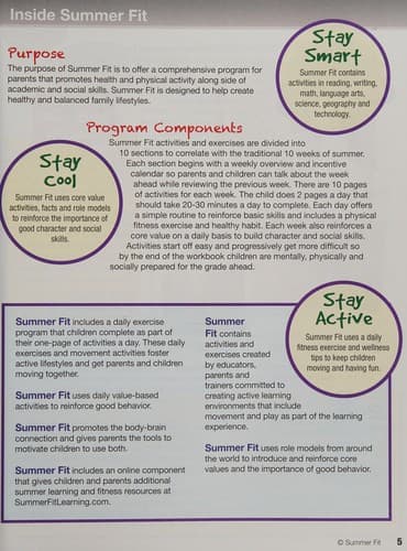 Tapa de Summer Fit Sixth to Seventh Grade