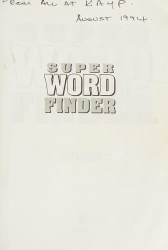 Tapa de Super Word Finder