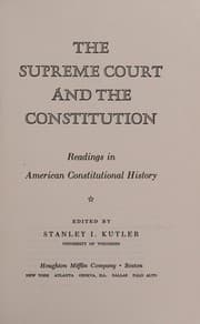 Tapa de The Supreme Court and the Constitution