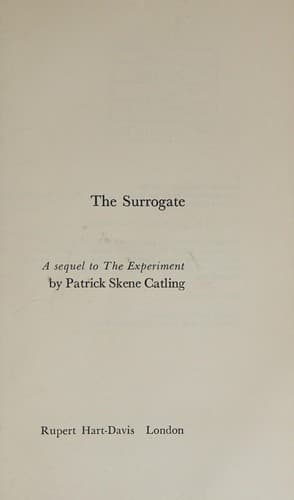 Tapa de The surrogate