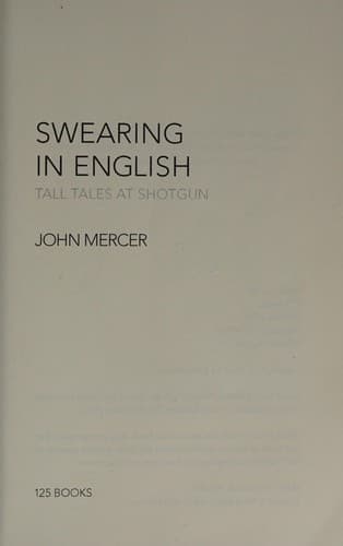 Tapa de Swearing in English