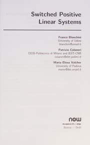 Tapa de Switched Positive Linear Systems