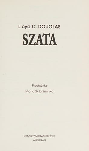 Tapa de Szata (Polish Edition)