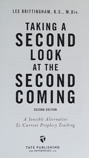 Tapa de TAKING A SECOND LOOK AT THE SECOND COMING
