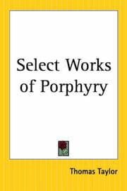 Tapa de Select Works Of Porphyry