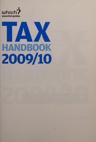 Tapa de Tax Handbook 2009/10