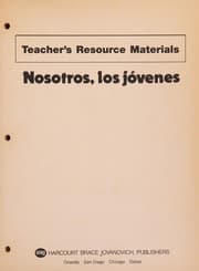Tapa de Teacher's Resource Materials (Nosotros, Los Jovenes)