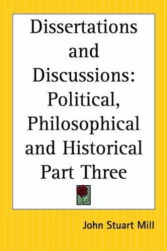 Tapa de Dissertations And Discussions