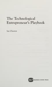 Tapa de Technological Entrepreneur's Playbook
