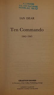 Tapa de Ten Commando 1942-1945
