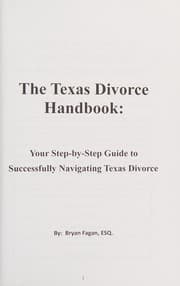 Tapa de The Texas Divorce Handbook :