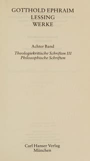 Tapa de Theologiekritische Schriften III. Philosophische Schriften