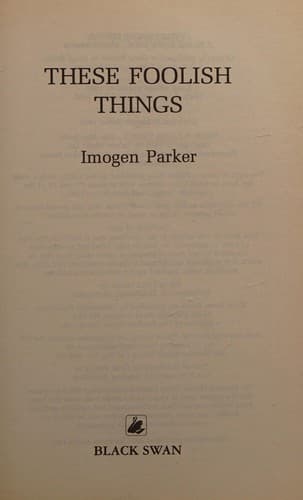 Tapa de These Foolish Things
